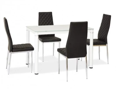Design Plus Studio Kuchni & Salon Meblowy | STÓŁ GALANT BIAŁY/BIAŁY STELAŻ 110*70 | 5901477242939