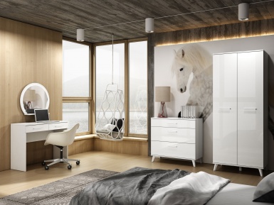 Design Plus Studio Kuchni & Salon Meblowy | SECCO 1140801 Biały alpejski - komoda | 