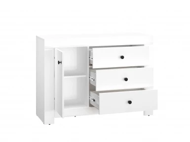 Design Plus Studio Kuchni & Salon Meblowy | LAHTI 10 Biały alpejski - komoda | 