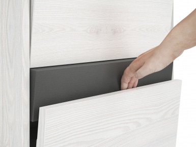 Design Plus Studio Kuchni & Salon Meblowy | Hyga 04 sosna śnieżna/antracyt-szafka | 
