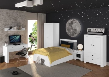 Design Plus Studio Kuchni & Salon Meblowy | LAHTI 18 Biały alpejski - półka | 