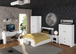 Design Plus Studio Kuchni & Salon Meblowy | LAHTI 18 Biały alpejski - półka | 
