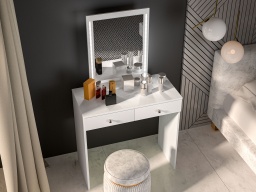 Design Plus Studio Kuchni & Salon Meblowy | BIJOU 01 biały alpejski - toaletka | 