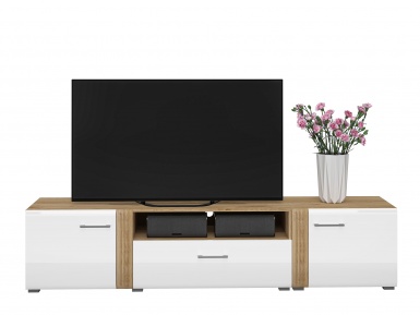 Design Plus Studio Kuchni & Salon Meblowy | Adagio 08 dąb castello - dostawka RTV | 