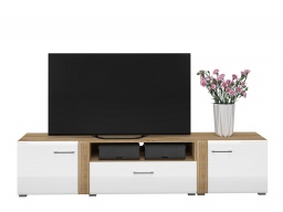 Design Plus Studio Kuchni & Salon Meblowy | Adagio 08 dąb castello - dostawka RTV | 