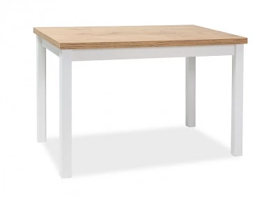 Design Plus Studio Kuchni & Salon Meblowy | STÓŁ ADAM DĄB LANCELOT / BIAŁY MAT 120x68 | 5901477278044