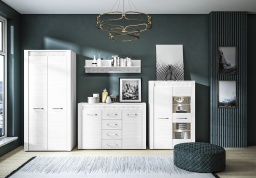 Design Plus Studio Kuchni & Salon Meblowy | CLERMONT 12 sosna śnieżna - półka | 