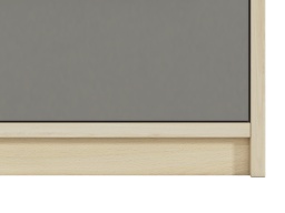Design Plus Studio Kuchni & Salon Meblowy | Drop 05-01 buk fjord/ szara platyna - regał | 
