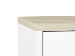 Design Plus Studio Kuchni & Salon Meblowy | Elmo 09 biały/buk fjord - komoda | 