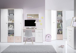 Design Plus Studio Kuchni & Salon Meblowy | Elmo 09 biały/buk fjord - komoda | 