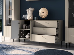 Design Plus Studio Kuchni & Salon Meblowy | Sophie 04 cashmere - komoda 2D3S | 