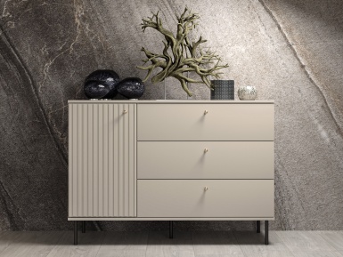 Design Plus Studio Kuchni & Salon Meblowy | Sophie 05 cashmere - komoda 1D3S | 