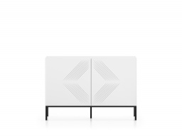 Design Plus Studio Kuchni & Salon Meblowy | Clearing 03 Biały alpejski / Podstawa czarny - komoda 2D | 