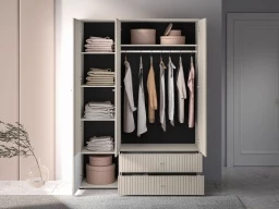 Design Plus Studio Kuchni & Salon Meblowy | Sophie 22 cashmere - szafa 3D2S | 