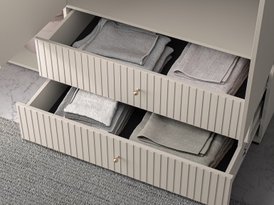 Design Plus Studio Kuchni & Salon Meblowy | Sophie 22 cashmere - szafa 3D2S | 
