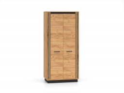 Design Plus Studio Kuchni & Salon Meblowy | URSO 03 craft złoty/czarny - szafa 2D | 