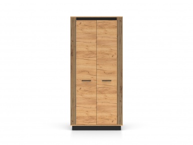 Design Plus Studio Kuchni & Salon Meblowy | URSO 03 craft złoty/czarny - szafa 2D | 