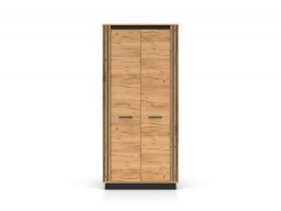 Design Plus Studio Kuchni & Salon Meblowy | URSO 03 craft złoty/czarny - szafa 2D | 