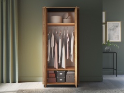 Design Plus Studio Kuchni & Salon Meblowy | URSO 03 craft złoty/czarny - szafa 2D | 