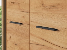 Design Plus Studio Kuchni & Salon Meblowy | URSO 03 craft złoty/czarny - szafa 2D | 