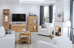 Design Plus Studio Kuchni & Salon Meblowy | ARTIS 02 dąb artisan - regał | 