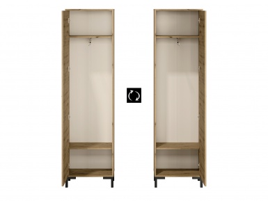 Design Plus Studio Kuchni & Salon Meblowy | Nevio 01 Dąb artisan - szafa | 