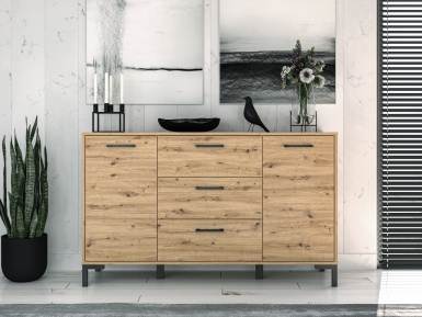 Design Plus Studio Kuchni & Salon Meblowy | Nevio 12 Dąb artisan - komoda | 
