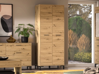Design Plus Studio Kuchni & Salon Meblowy | Nevio 17 Dąb artisan - szafa | 