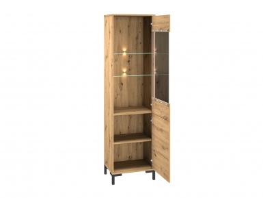 Design Plus Studio Kuchni & Salon Meblowy | Nevio 18 Dąb artisan - witryna | 