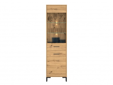 Design Plus Studio Kuchni & Salon Meblowy | Nevio 18 Dąb artisan - witryna | 