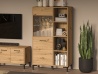 Design Plus Studio Kuchni & Salon Meblowy | Nevio 19 Dąb artisan - witryna | 