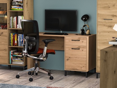 Design Plus Studio Kuchni & Salon Meblowy | Nevio 23 Dąb artisan - biurko | 