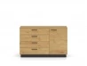 Design Plus Studio Kuchni & Salon Meblowy | MODESTO 05 dąb stylowy/czarny - komoda 4S1D | 