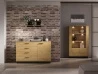 Design Plus Studio Kuchni & Salon Meblowy | MODESTO 05 dąb stylowy/czarny - komoda 4S1D | 