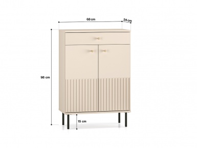 Design Plus Studio Kuchni & Salon Meblowy | Sophie 14 cashmere - szafka 2D1S | 