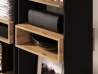 Design Plus Studio Kuchni & Salon Meblowy | TRIS 02 dąb artisan/czarny - regał | 