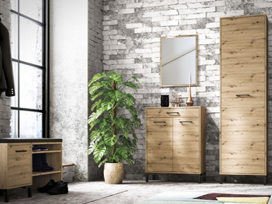 Design Plus Studio Kuchni & Salon Meblowy | Nevio 02 Dąb artisan - szafka na buty | 