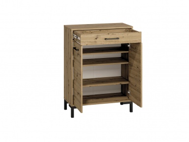 Design Plus Studio Kuchni & Salon Meblowy | Nevio 03 Dąb artisan - szafka na buty | 