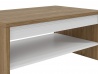 Design Plus Studio Kuchni & Salon Meblowy | DALLAS 16-01 orzech naturalny/biały - ławostolik | 