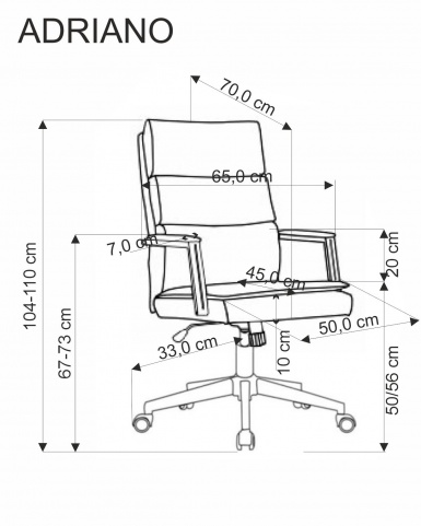 Design Plus Studio Kuchni & Salon Meblowy | ADRIANO fotel obrotowy popielaty (1p1szt) | 2010001199755