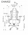 Design Plus Studio Kuchni & Salon Meblowy | CHAVEZ fotel gabinetowy czarny | 2010001201304