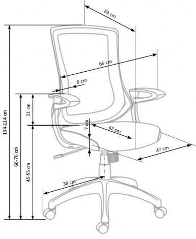 Design Plus Studio Kuchni & Salon Meblowy | IGOR fotel pracowniczy popiel/jasny popiel | 2010001135494