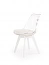 Design Plus Studio Kuchni & Salon Meblowy | K245 krzesło bezbarwny / biały (1p2szt) | 2010001154778