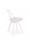 Design Plus Studio Kuchni & Salon Meblowy | K245 krzesło bezbarwny / biały (1p2szt) | 2010001154778