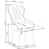 Design Plus Studio Kuchni & Salon Meblowy | K366 krzesło popiel (1p2szt) | 2010001175636