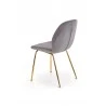 Design Plus Studio Kuchni & Salon Meblowy | K381 krzesło popielaty / złoty (1p4szt) | 2010001176763