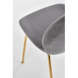 Design Plus Studio Kuchni & Salon Meblowy | K381 krzesło popielaty / złoty (1p4szt) | 2010001176763