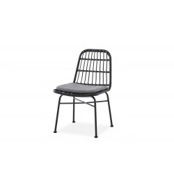 Design Plus Studio Kuchni & Salon Meblowy | K401 krzesło czarny / popielaty (1p4szt) | 2010001190257