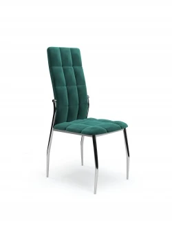 Design Plus Studio Kuchni & Salon Meblowy | K416 krzesło ciemny zielony velvet (1p4szt) | 2010001179504