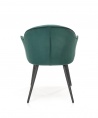Design Plus Studio Kuchni & Salon Meblowy | K468 krzesło ciemny zielony (1p2szt) | 2010001190325